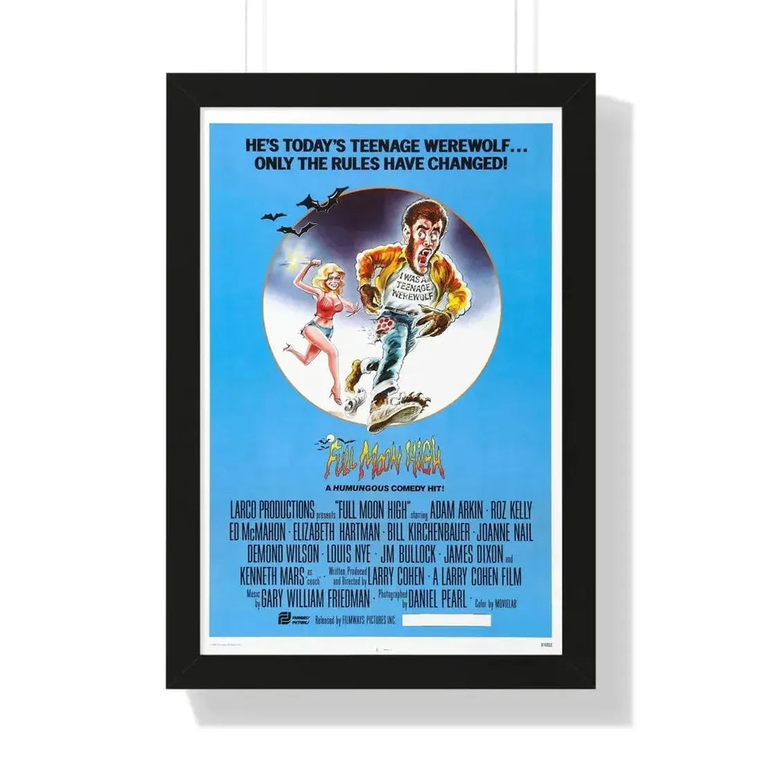 FULL MOON HIGH 1981 - Framed Movie Poster - The Sticker Space