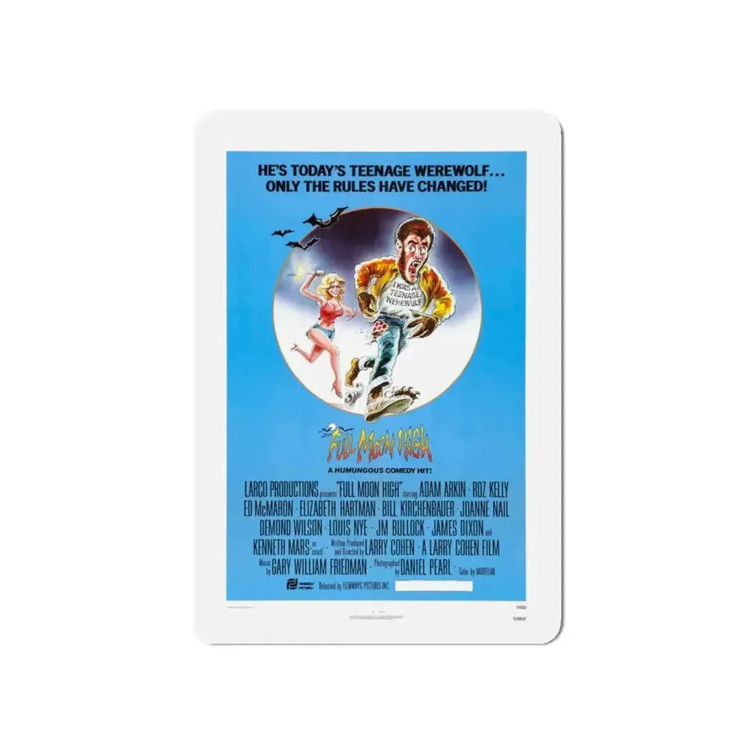 FULL MOON HIGH 1981 Movie Poster - Refrigerator Magnet - The Sticker Space