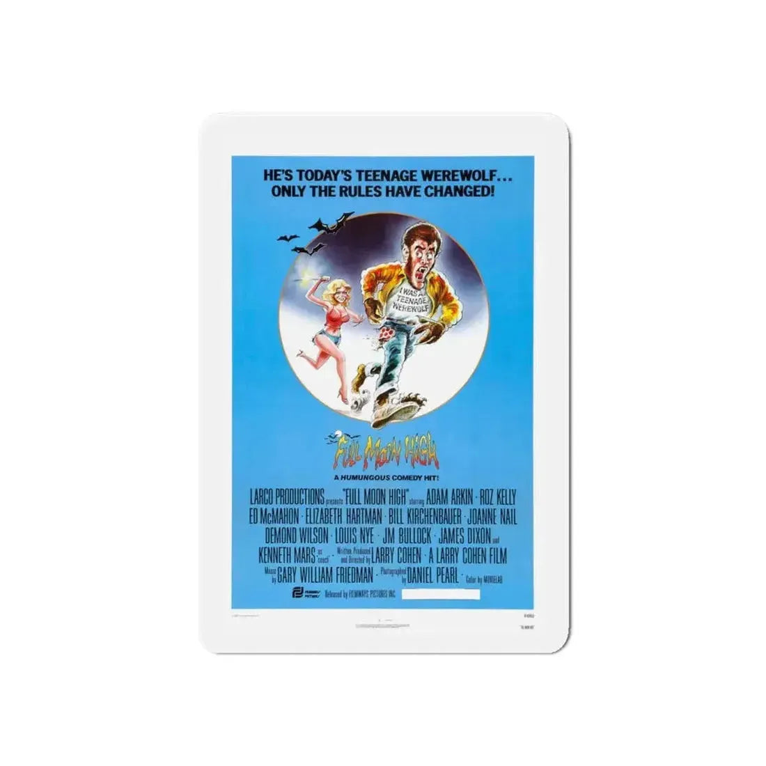 FULL MOON HIGH 1981 Movie Poster - Refrigerator Magnet - The Sticker Space