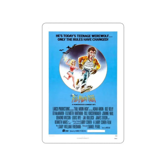 FULL MOON HIGH 1981 Movie Poster STICKER Vinyl Die-Cut Decal 2 Inch - The Sticker Space