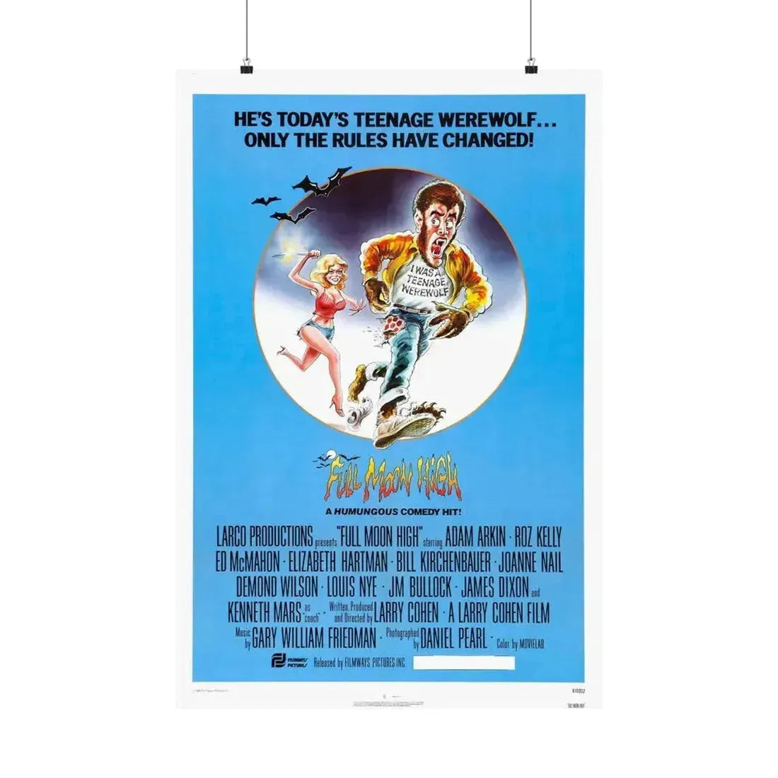 FULL MOON HIGH 1981 - Paper Movie Poster 24″ x 36″ Matte - The Sticker Space