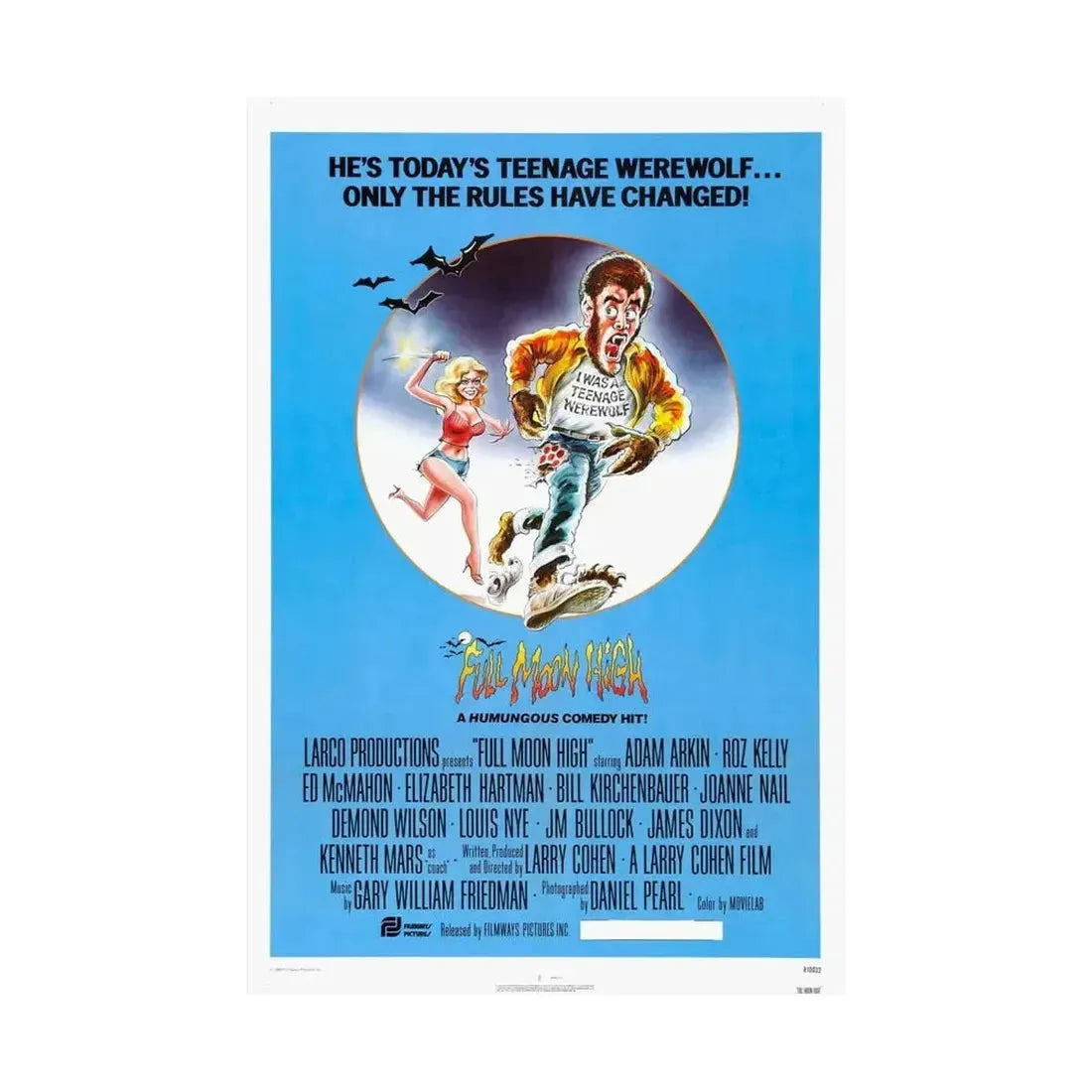 FULL MOON HIGH 1981 - Paper Movie Poster - The Sticker Space