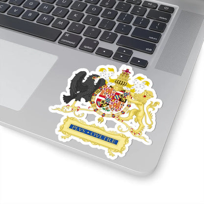 Full Ornamented Coat of Arms of Charles I of Spain 1516-1518 (Spain) (Coat of Arms) STICKER Vinyl Kiss-Cut Decal - The Sticker Space