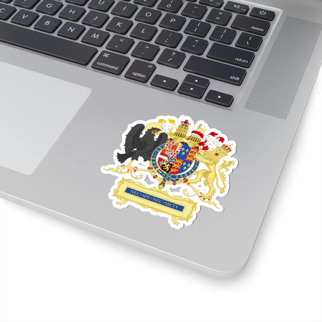 Full Ornamented Coat of arms of Philip II of Spain 1556-1558 (Spain) (Coat of Arms) STICKER Vinyl Kiss-Cut Decal - The Sticker Space