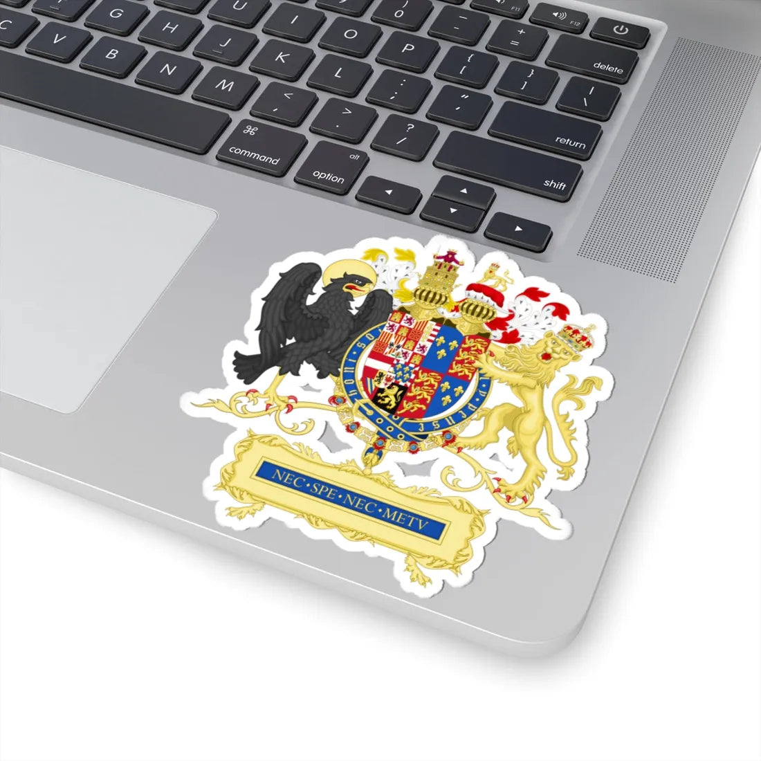Full Ornamented Coat of arms of Philip II of Spain 1556-1558 (Spain) (Coat of Arms) STICKER Vinyl Kiss-Cut Decal - The Sticker Space