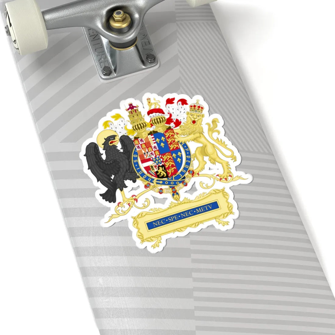 Full Ornamented Coat of arms of Philip II of Spain 1556-1558 (Spain) (Coat of Arms) STICKER Vinyl Kiss-Cut Decal - The Sticker Space