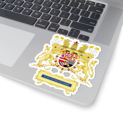 Full Ornamented Coat of Arms of Philip II of Spain 1580-1598 (Spain) (Coat of Arms) STICKER Vinyl Kiss-Cut Decal - The Sticker Space