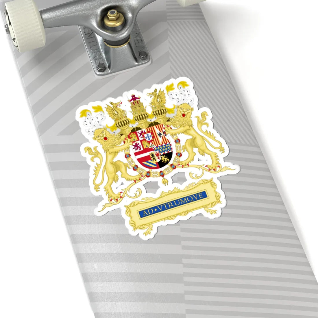 Full Ornamented Coat of Arms of Philip III of Spain (Spain) (Coat of Arms) STICKER Vinyl Kiss-Cut Decal - The Sticker Space