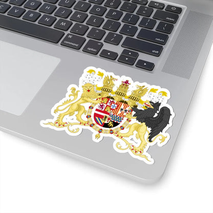 Full Ornamented Coat of Arms of Spanish House of Austria 1580-1668 (Spain) (Coat of Arms) STICKER Vinyl Kiss-Cut Decal - The Sticker Space