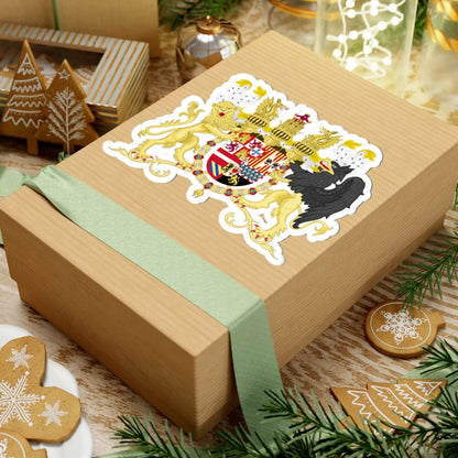 Full Ornamented Coat of Arms of Spanish House of Austria 1580-1668 (Spain) (Coat of Arms) STICKER Vinyl Kiss-Cut Decal - The Sticker Space