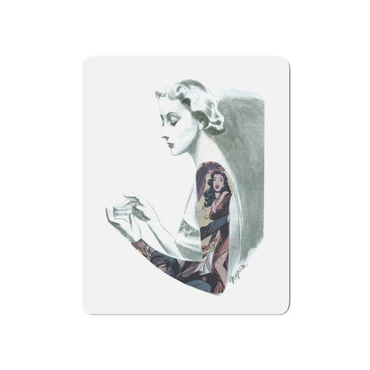 Full Sleeve, 1937 (Magazine Illustration) Refrigerator Magnet-6" × 6"-The Sticker Space