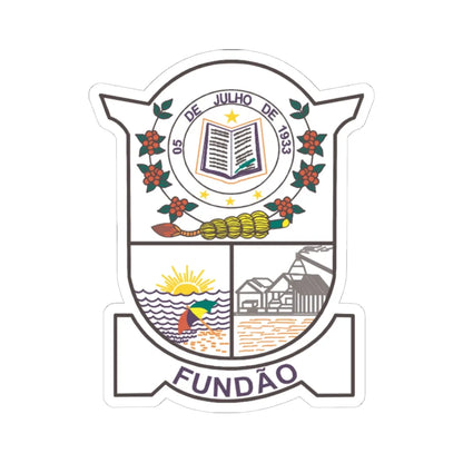 Fundao ES (Brazil) (Coat of Arms) STICKER Vinyl Kiss-Cut Decal 4 Inch White - The Sticker Space