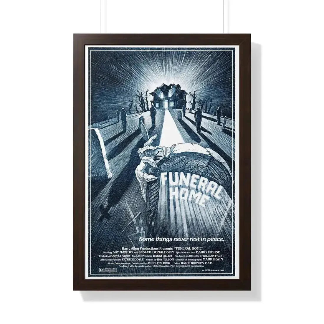 FUNERAL HOME 1980 - Framed Movie Poster - The Sticker Space