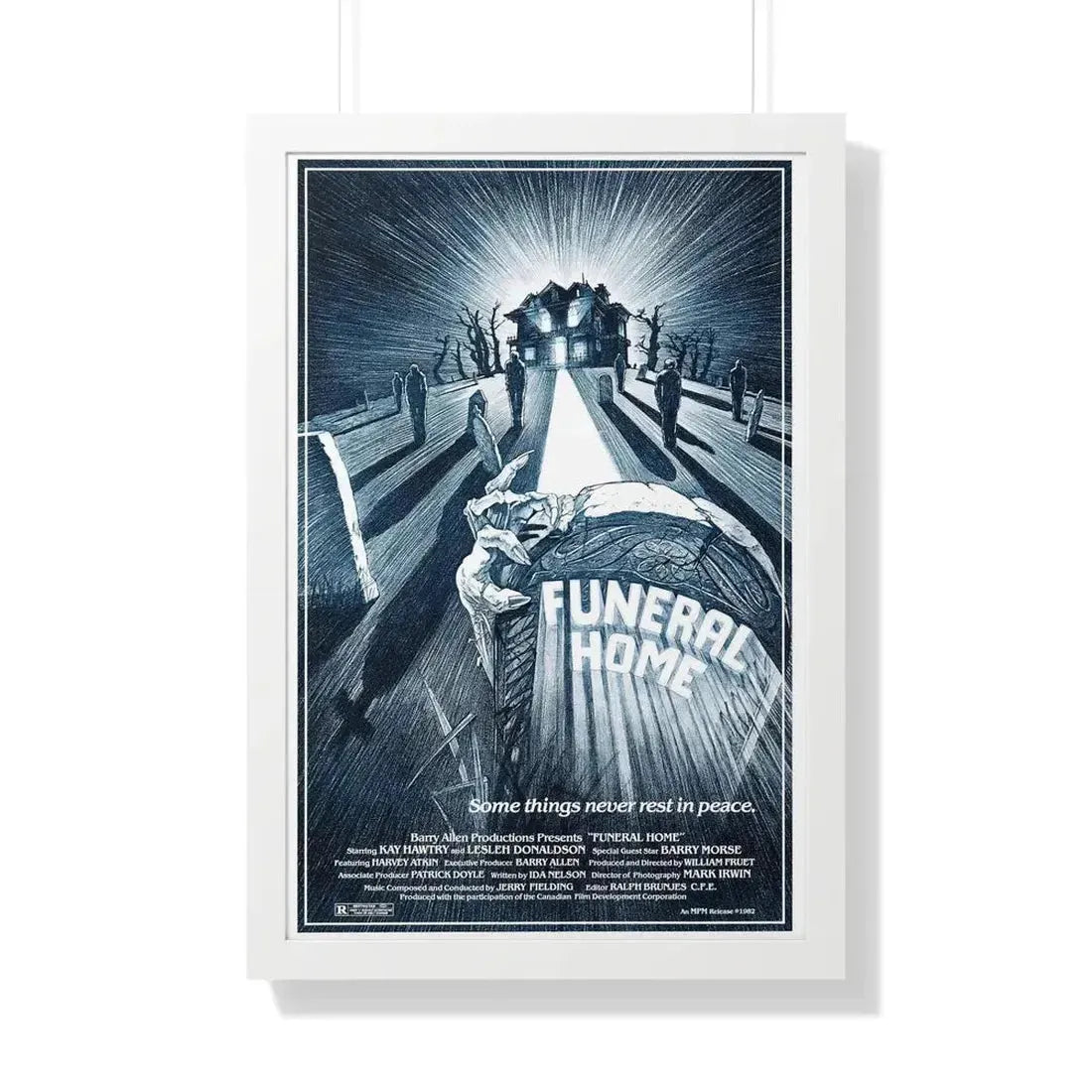 FUNERAL HOME 1980 - Framed Movie Poster - The Sticker Space