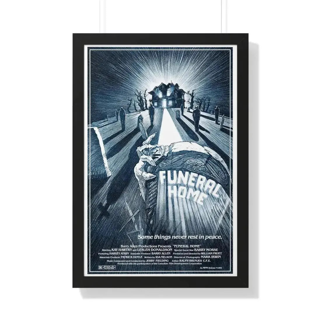 FUNERAL HOME 1980 - Framed Movie Poster - The Sticker Space