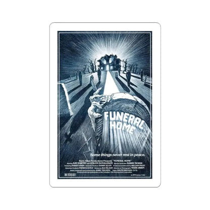 FUNERAL HOME 1980 Movie Poster - STICKER Vinyl Kiss-Cut Decal 3 Inch White - The Sticker Space