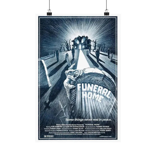 FUNERAL HOME 1980 - Paper Movie Poster 12″ x 18″ Matte - The Sticker Space