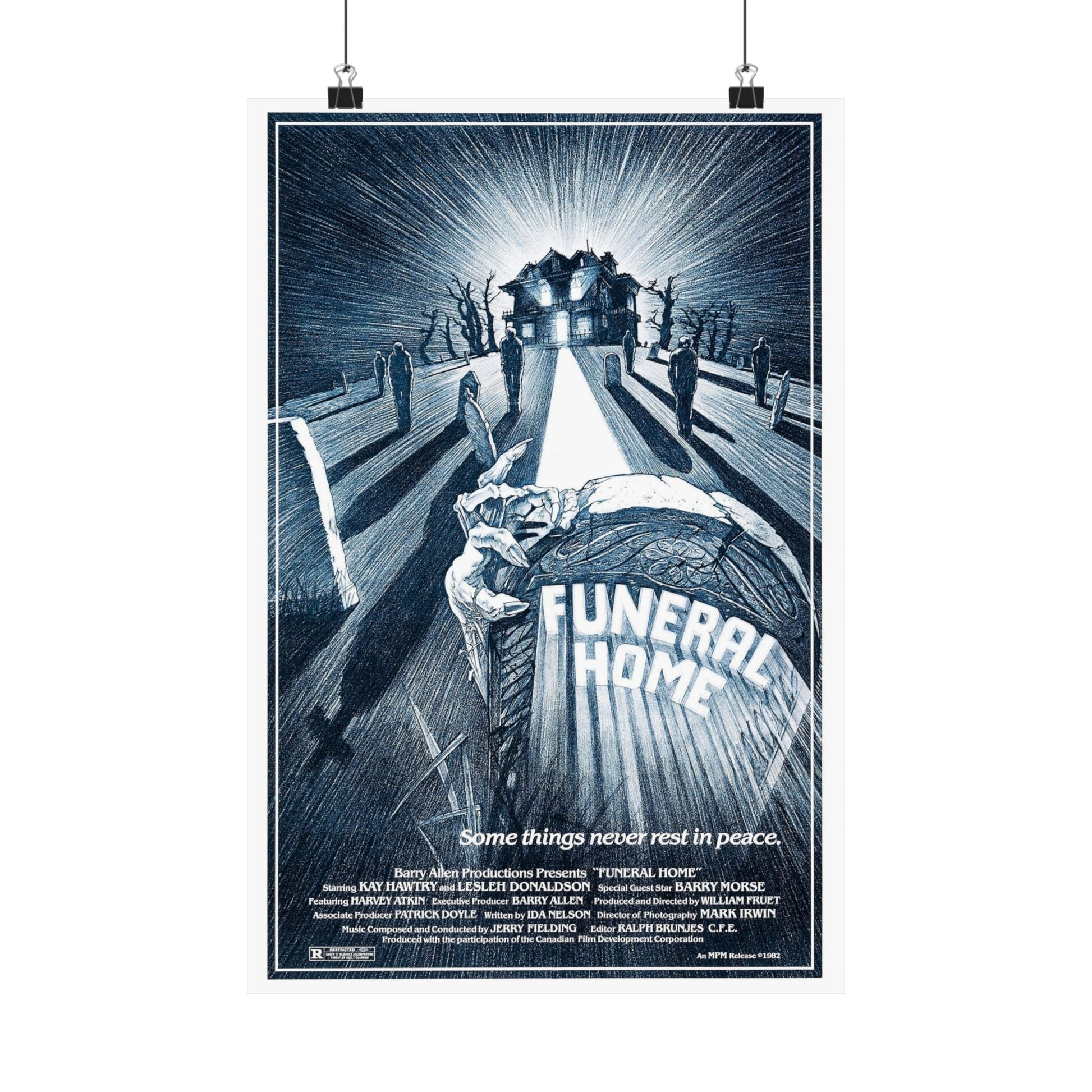 FUNERAL HOME 1980 - Paper Movie Poster-12″ x 18″-The Sticker Space