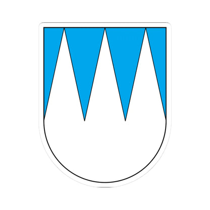 Funes-Stemma (Italy) (Coat of Arms) STICKER Vinyl Kiss-Cut Decal 3 Inch White - The Sticker Space