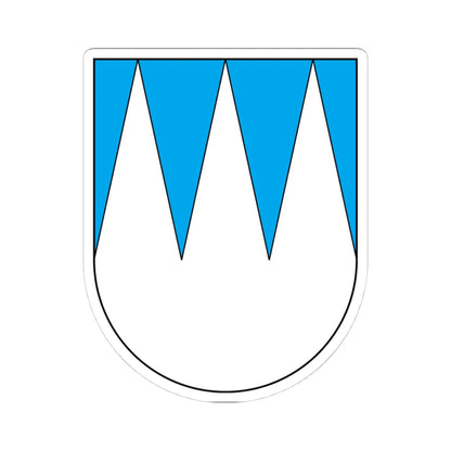 Funes-Stemma (Italy) (Coat of Arms) STICKER Vinyl Kiss-Cut Decal 4 Inch White - The Sticker Space