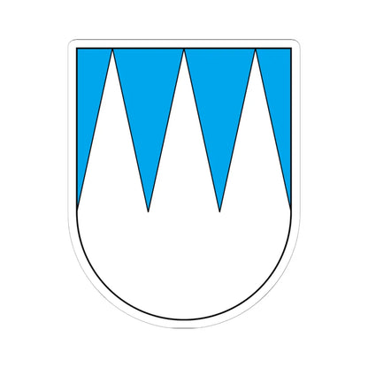 Funes-Stemma (Italy) (Coat of Arms) STICKER Vinyl Kiss-Cut Decal 6 Inch White - The Sticker Space