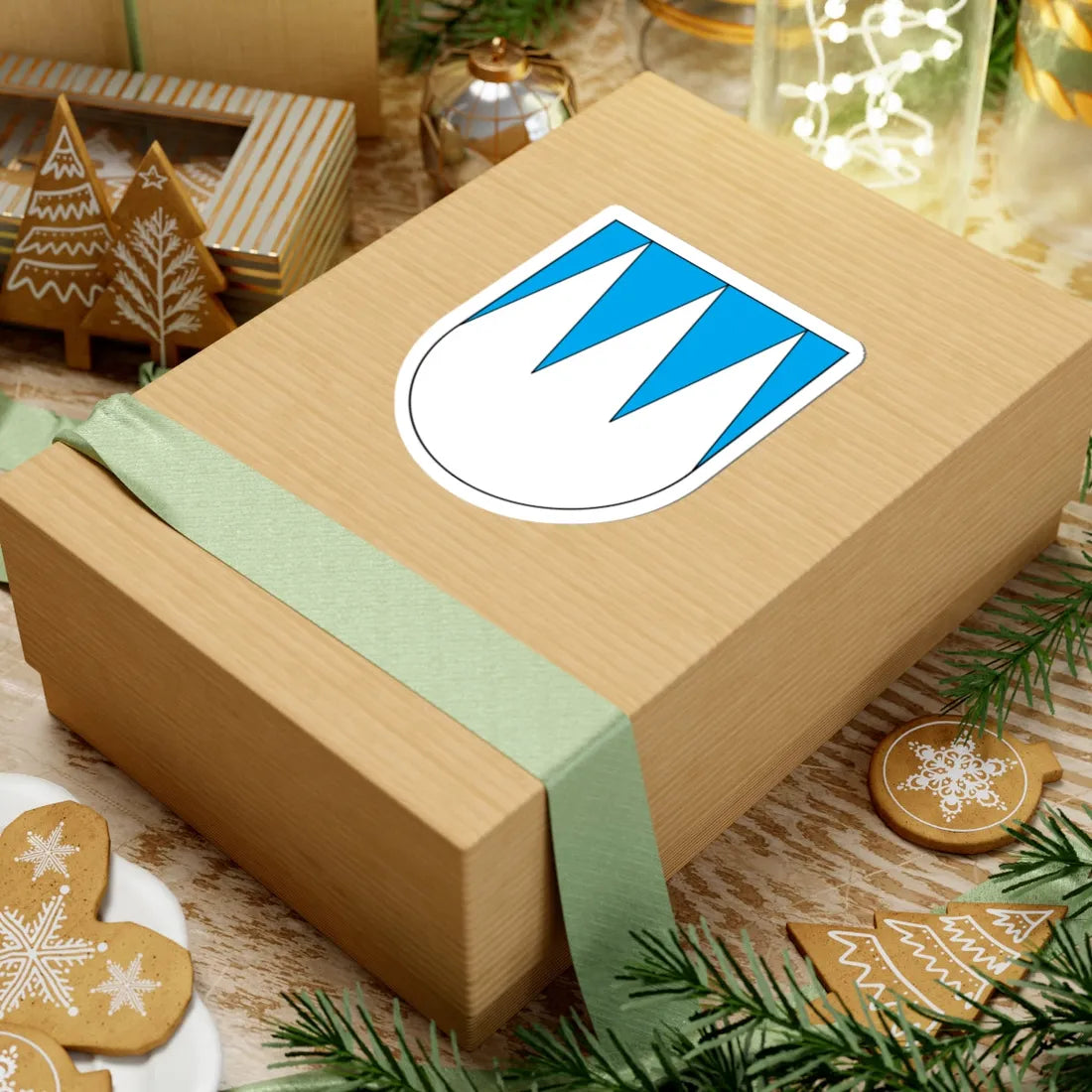 Funes-Stemma (Italy) (Coat of Arms) STICKER Vinyl Kiss-Cut Decal - The Sticker Space