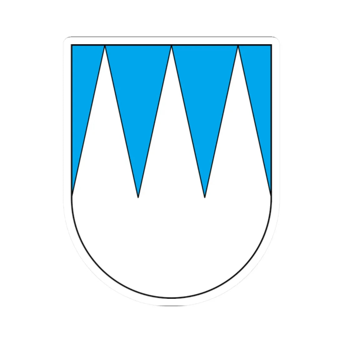 Funes-Stemma (Italy) (Coat of Arms) STICKER Vinyl Kiss-Cut Decal - The Sticker Space