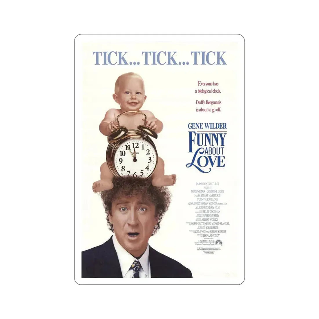 Funny About Love 1990 Movie Poster STICKER Vinyl Die-Cut Decal 5 Inch - The Sticker Space