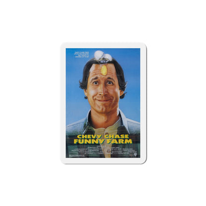 Funny Farm 1988 Movie Poster Die-Cut Magnet-6 × 6"-The Sticker Space