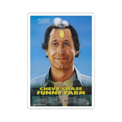Funny Farm 1988 Movie Poster STICKER Vinyl Die-Cut Decal 3 Inch - The Sticker Space