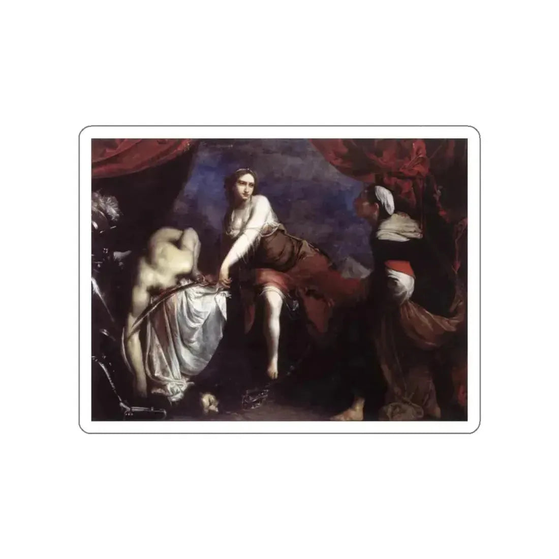 FURINI, Francesco - Judith and Holofernes (Artwork) STICKER Vinyl Die-Cut Decal White Die-Cut 2 Inch - The Sticker Space