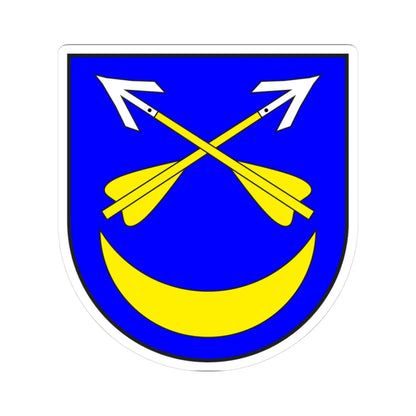 Furna wappen (Switzerland) (Coat of Arms) STICKER Vinyl Kiss-Cut Decal 3 Inch White - The Sticker Space