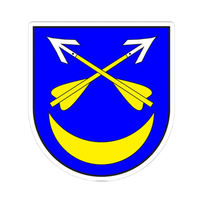 Furna wappen (Switzerland) (Coat of Arms) STICKER Vinyl Kiss-Cut Decal 4 Inch White - The Sticker Space