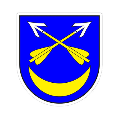 Furna wappen (Switzerland) (Coat of Arms) STICKER Vinyl Kiss-Cut Decal 6 Inch White - The Sticker Space