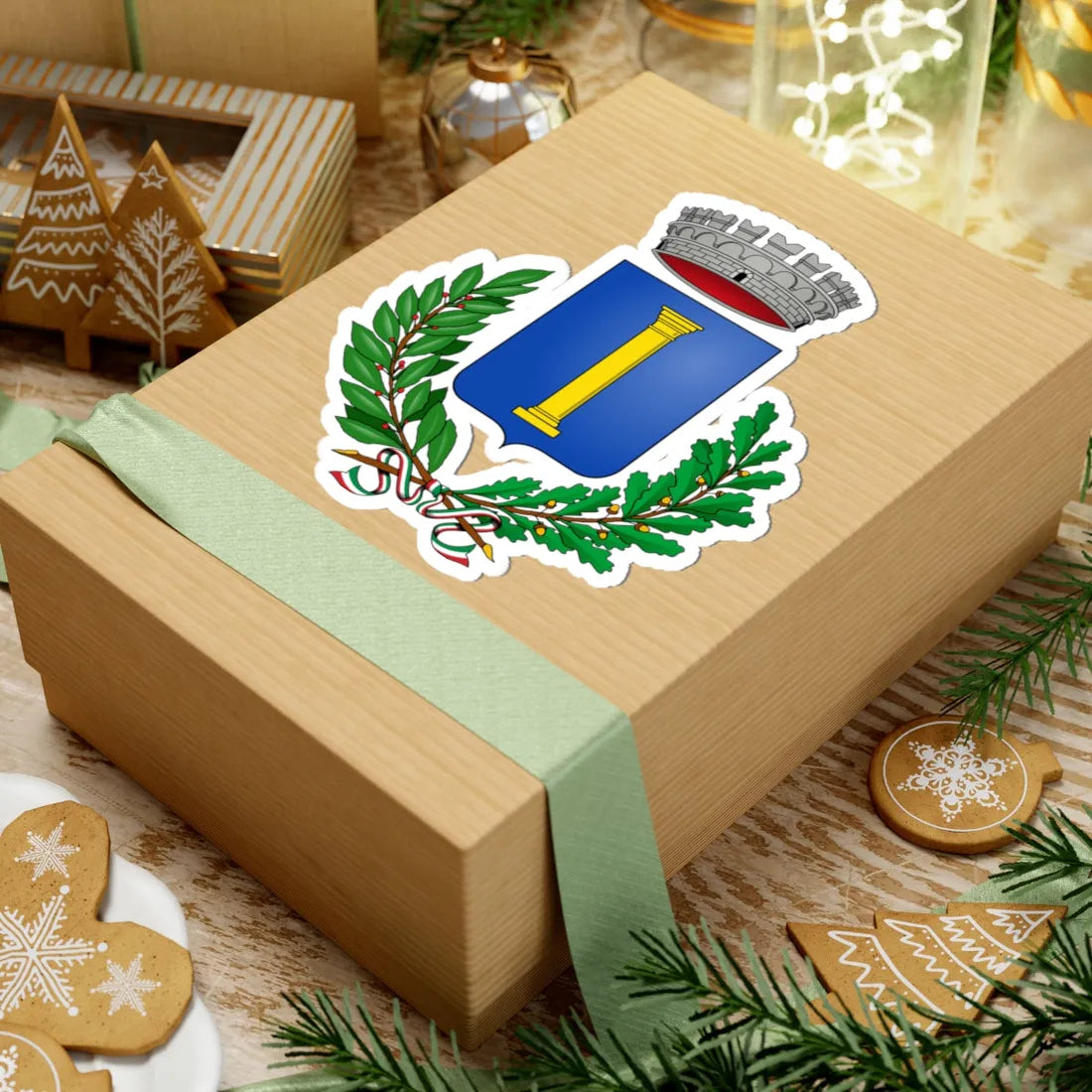 Furore Italia-Stemma (Italy) (Coat of Arms) STICKER Vinyl Kiss-Cut Decal - The Sticker Space