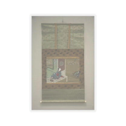 Furuyama Moromasa - Courtesan Resting on the Veranda - 18th century v2 - STICKER Vinyl Kiss-Cut Decal