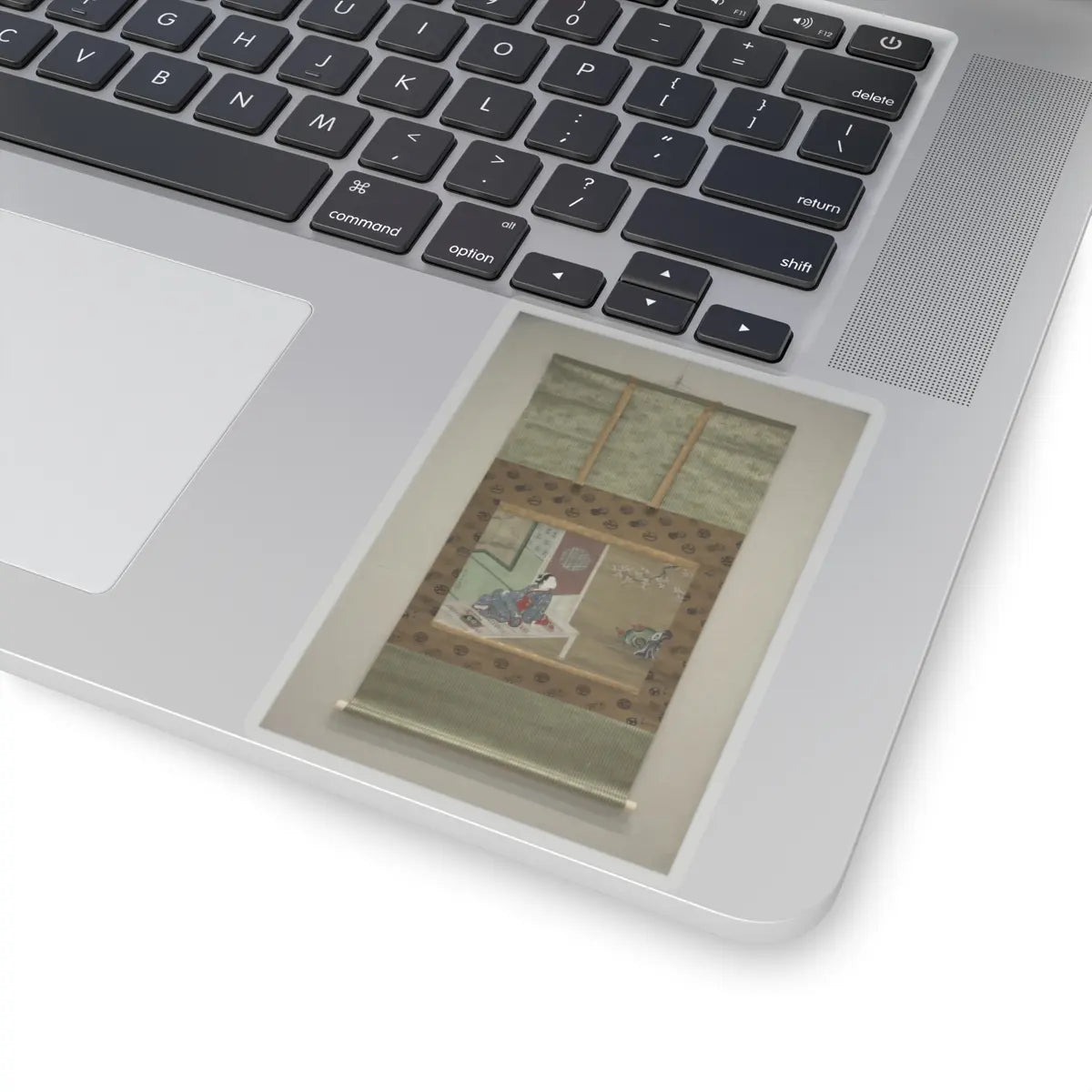 Furuyama Moromasa - Courtesan Resting on the Veranda - 18th century v2 - STICKER Vinyl Kiss-Cut Decal