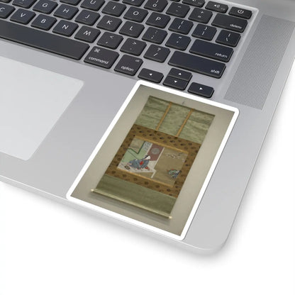 Furuyama Moromasa - Courtesan Resting on the Veranda - 18th century v2 - STICKER Vinyl Kiss-Cut Decal
