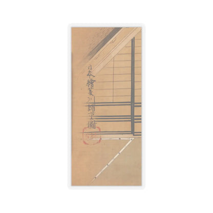 Furuyama Moroshige - Young Woman on a Veranda - second half of the 17th v2 - STICKER Vinyl Kiss-Cut Decal