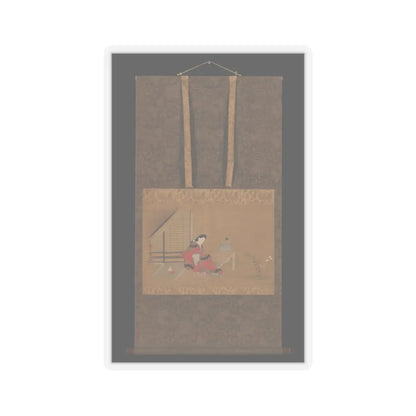 Furuyama Moroshige - Young Woman on a Veranda - second half of the 17th v3 - STICKER Vinyl Kiss-Cut Decal