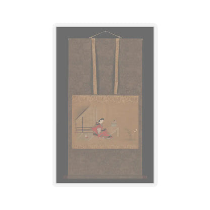 Furuyama Moroshige - Young Woman on a Veranda - second half of the 17th v3 - STICKER Vinyl Kiss-Cut Decal