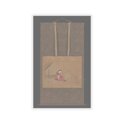 Furuyama Moroshige - Young Woman on a Veranda - second half of the 17th v3 - STICKER Vinyl Kiss-Cut Decal