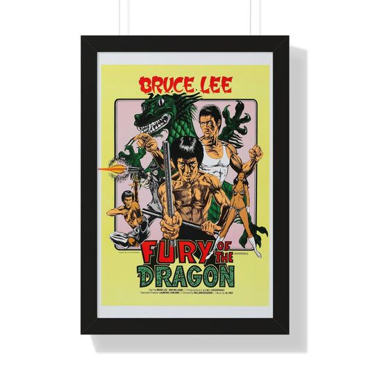 FURY OF THE DRAGON 1976 - Framed Movie Poster-16″ x 24″-The Sticker Space