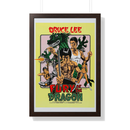 FURY OF THE DRAGON 1976 - Framed Movie Poster-20" x 30"-The Sticker Space