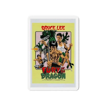FURY OF THE DRAGON 1976 Movie Poster - Refrigerator Magnet 6 Inch - The Sticker Space
