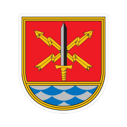 FüUstgSBw (Germany) (Coat of Arms) STICKER Vinyl Kiss-Cut Decal 4 Inch White - The Sticker Space