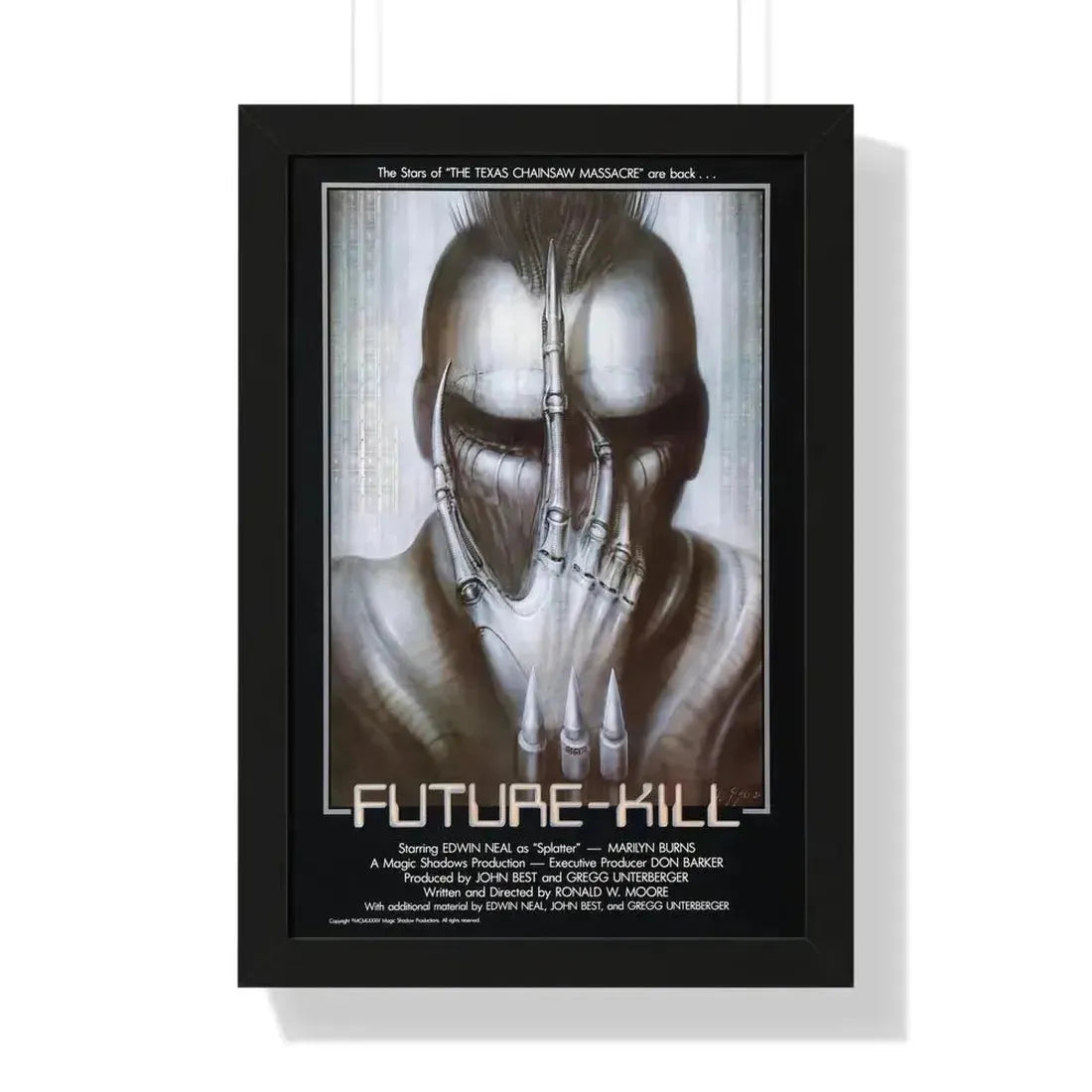 FUTURE KILL 1985 - Framed Movie Poster 16″ x 24″ Black - The Sticker Space