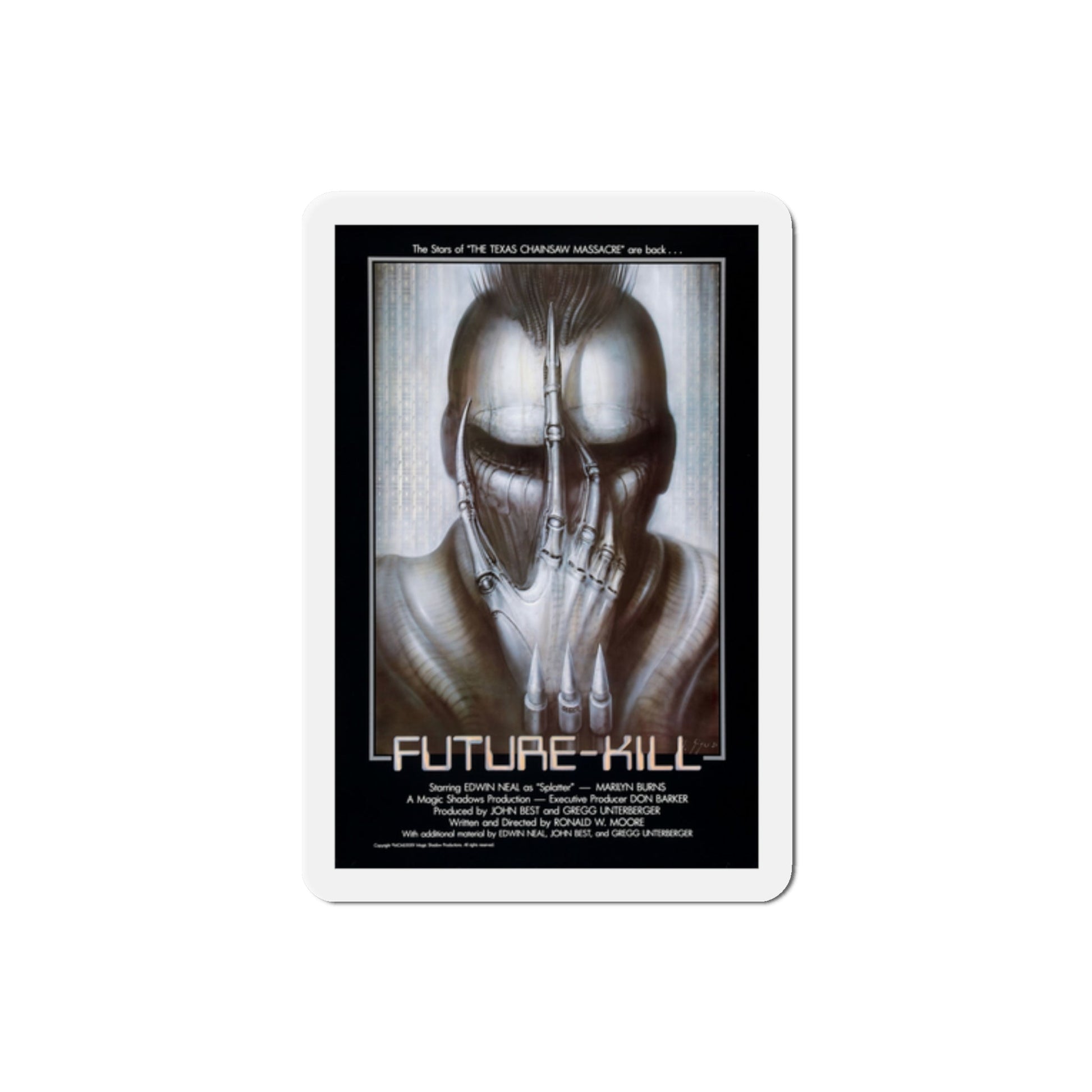 Future Kill 1985 Movie Poster Die-Cut Magnet-2" x 2"-The Sticker Space