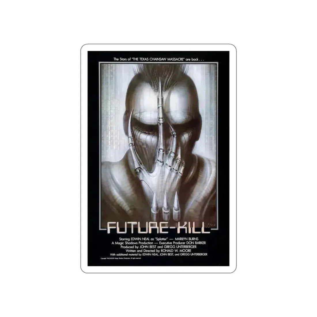 FUTURE KILL 1985 Movie Poster STICKER Vinyl Die-Cut Decal 5 Inch - The Sticker Space