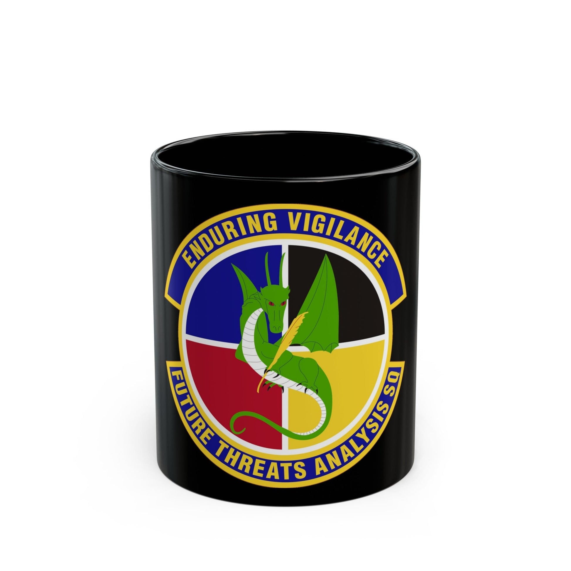 Future Threats Analysis Squadron (U.S. Air Force) Black Coffee Mug-11oz-The Sticker Space